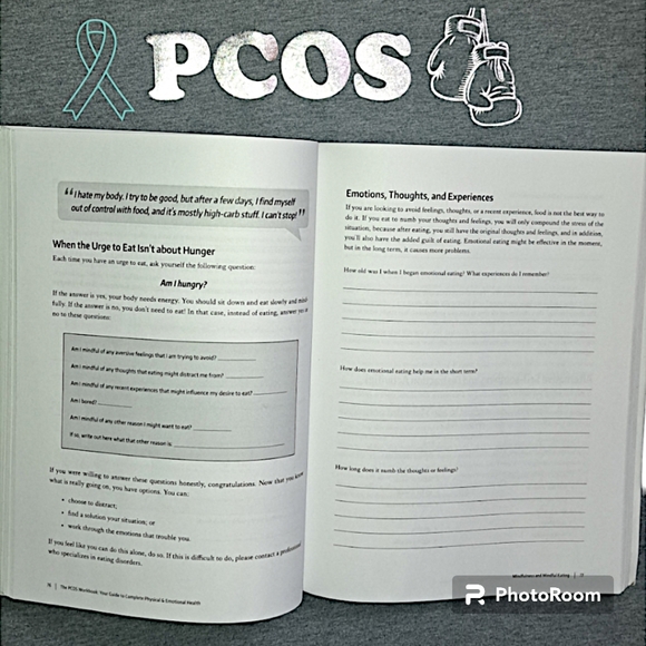 PCOS Awareness Gray Plus Size TShirt CANVAS Top Sz 2X & Workbook Guide 2nd Edtn - Picture 2 of 7